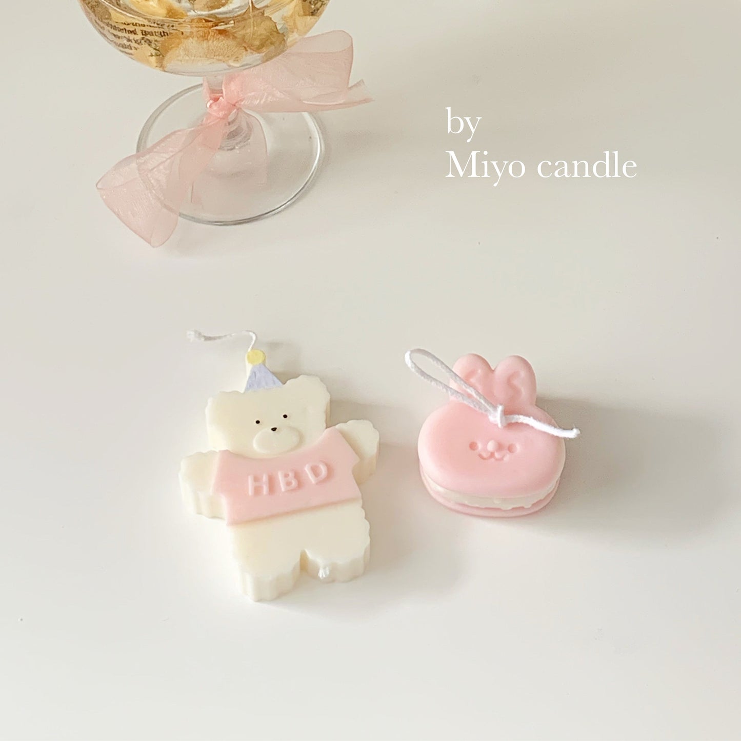 Rabbit Macaron Candle