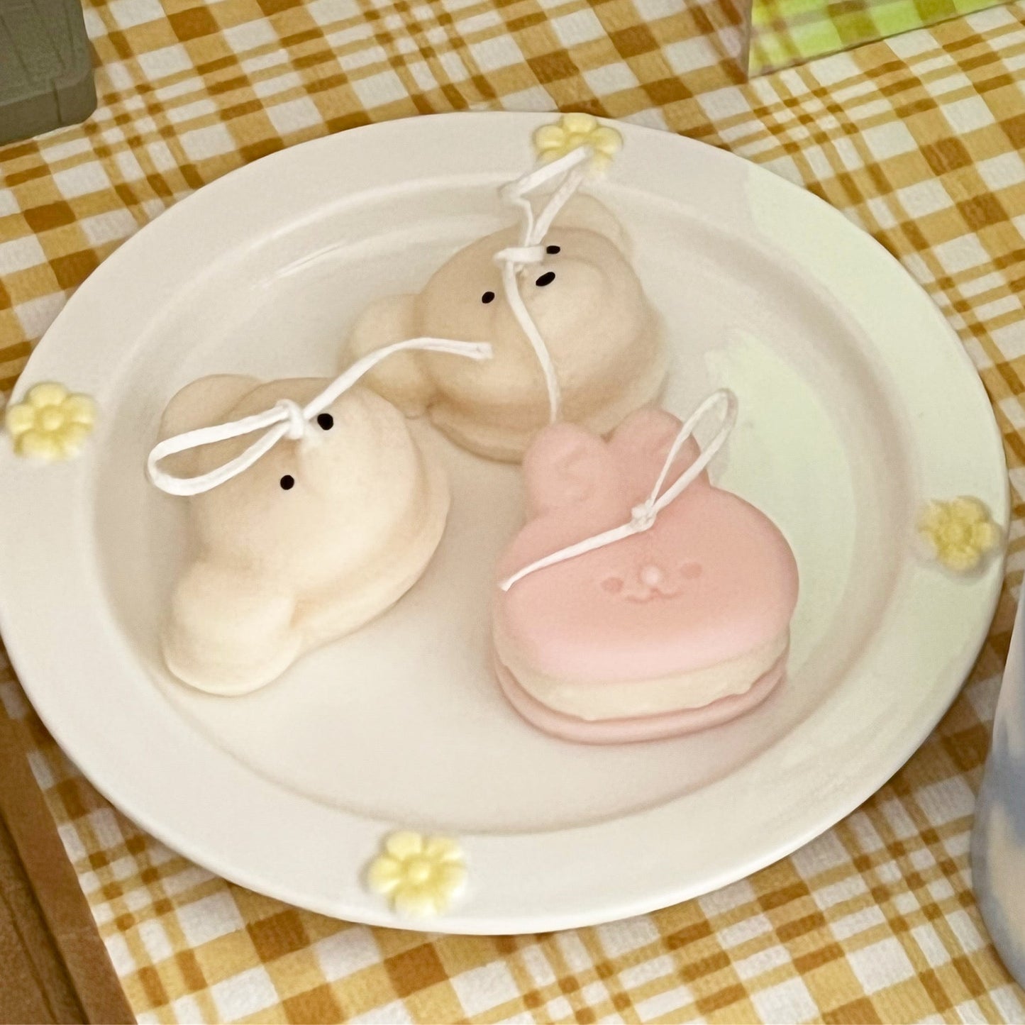 Rabbit Macaron Candle
