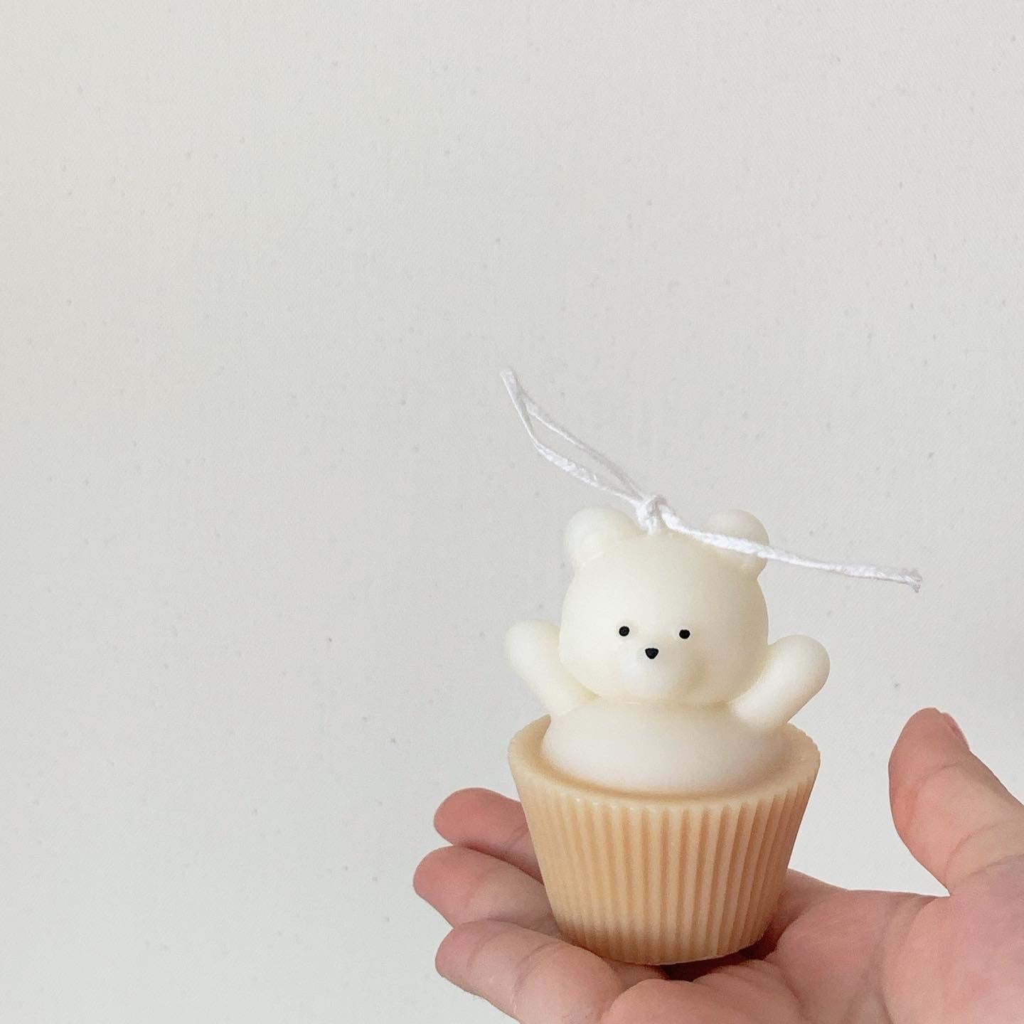 Paper Cup Bear Cake Candle