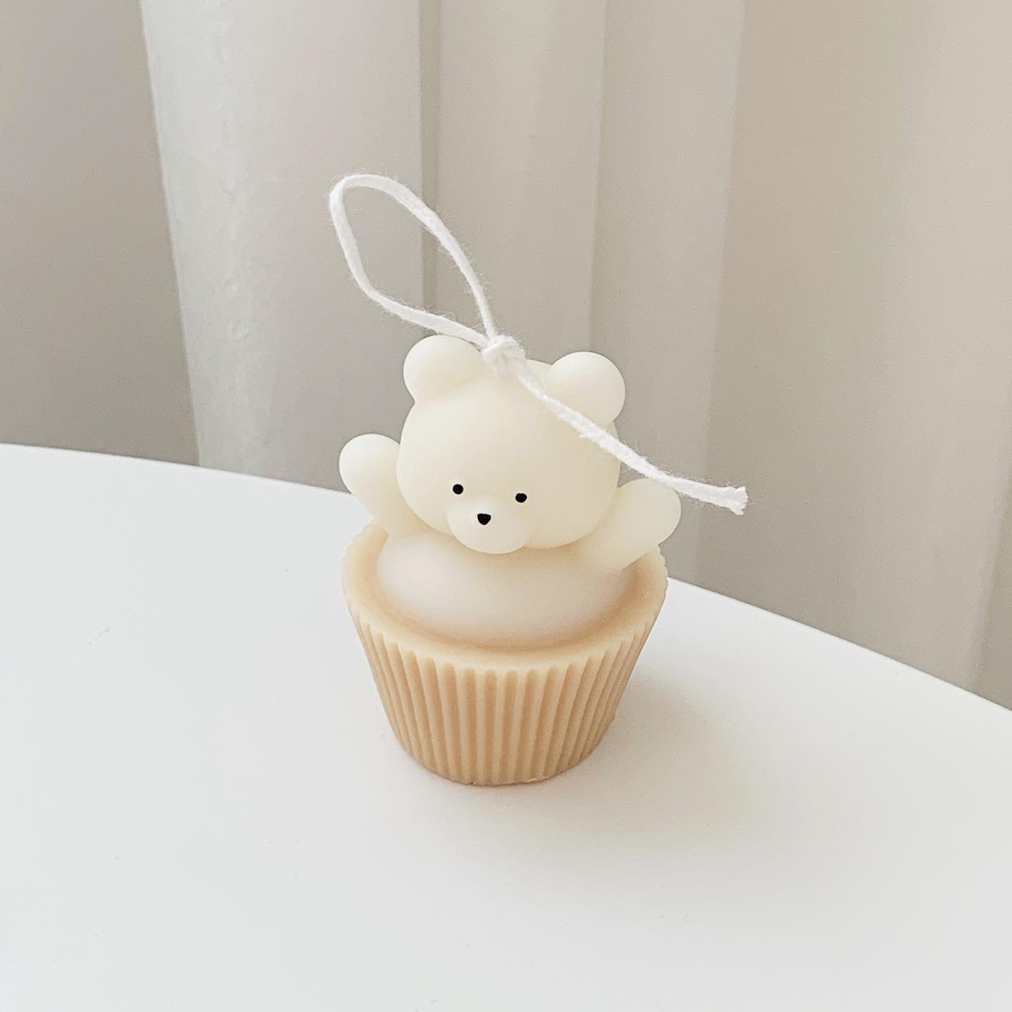 Paper Cup Bear Cake Candle