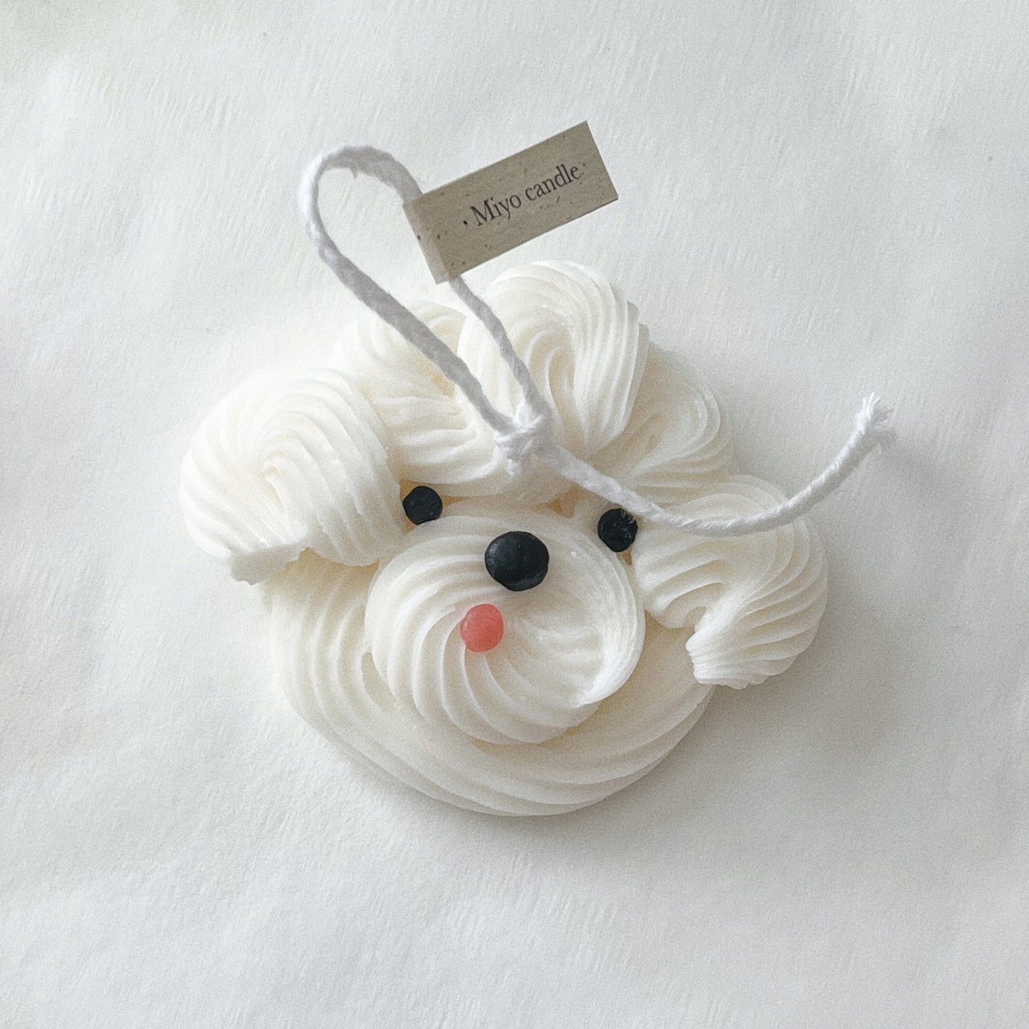 Dog Frosting Candle