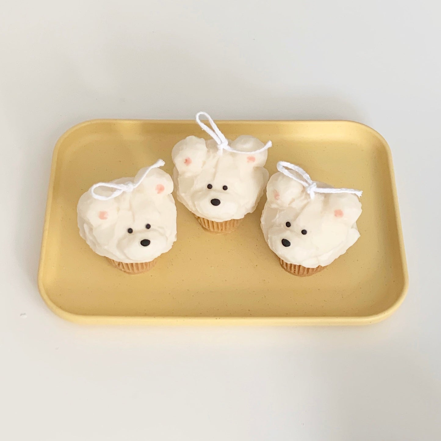 muffin bear candle